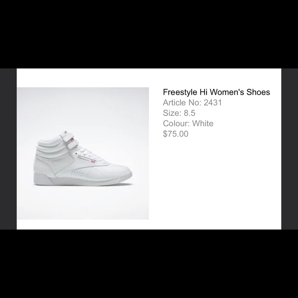 Reebok Freestyle Hi Women’s Shoe’s